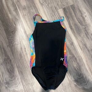 Reebok Black Multicolor Swimsuit